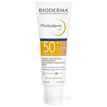BIODERMA Photoderm M SVETLÝ SPF 50+ gél - krém (Pigmentové škvrny - tehotenská maska) 1x40 ml obrázok
