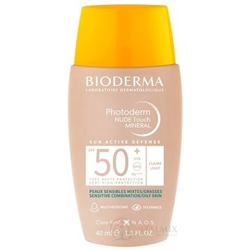 BIODERMA Photoderm NUDE Touch MINERAL SPF 50+ tónovací fluid svetlý (inov. 2022) 1x40 ml obrázok