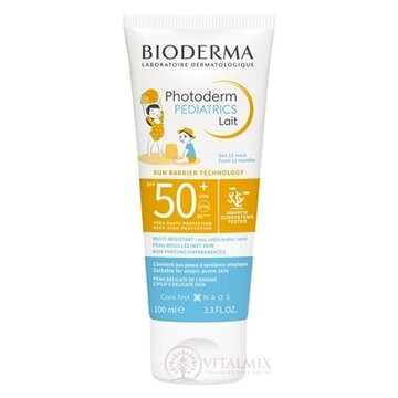 BIODERMA Photoderm PEDIATRICS Mlieko SPF 50+ na tvár a telo (od 12 mesiacov) 1x100 ml obrázok