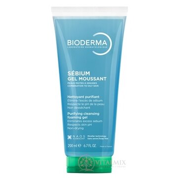 BIODERMA Sébium Gel moussant v tube čistiaci penivý gél (inov.2025) 1x200 ml obrázok