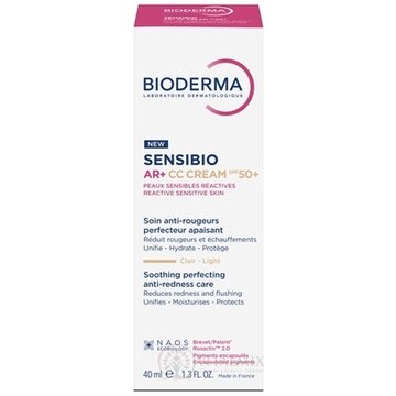 BIODERMA Sensibio AR+ CC krém SPF 50 na reaktívnu a citlivú pleť 1x40 ml obrázok