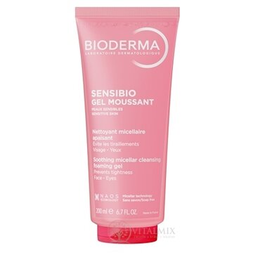 BIODERMA Sensibio Gel moussant jemný čistiaci a odličovací gél, v tube, 1x200 ml obrázok