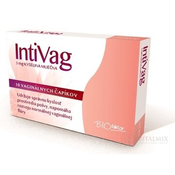BIOfaktor IntiVag vaginálne čapíky s obsahom kyseliny mliečnej 1x10 ks obrázok