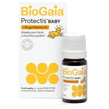 BioGaia Protectis BABY + vitamín D kvapky 1x5 ml obrázok