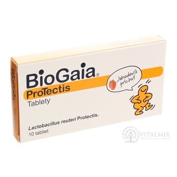 BioGaia ProTectis žuvacie tablety jahodová príchuť 1x10 ks obrázok