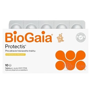 BioGaia Protectis žuvacie tbl, citrónová príchuť 1x10 ks obrázok