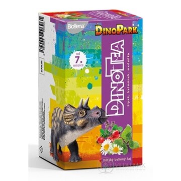 Biogena DinoTea šípka, rumanček, medovka detský bylinný čaj (od ukonč. 7. mesiaca), nálevové vrecúška 20x1,5 g (30 g) obrázok