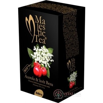 Biogena Majestic Tea Acerola & kvet Bazy ovocno-bylinná zmes 20x2,5 g (50 g) obrázok