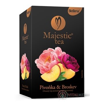 Biogena Majestic Tea Broskyňa & Pivonka ovocný čaj 20x2,5 g (50 g) obrázok