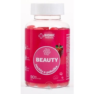 BIOMIC BEAUTY gummies, jahodová príchuť 1x90 ks obrázok