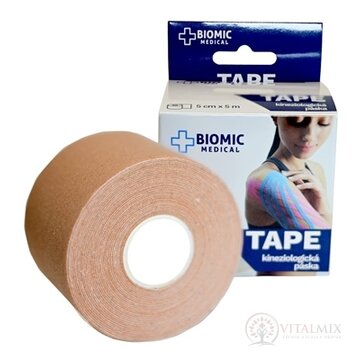 BIOMIC TAPE Kineziologická tejpovacia páska telová, 5 cm x 5 m, 1x1 ks obrázok