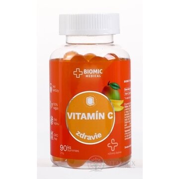 BIOMIC VITAMÍN C 250 mg gummies, mangová príchuť 1x90 ks obrázok