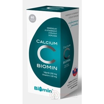 Biomin CALCIUM S VITAMÍNOM C cps 1x60 ks obrázok