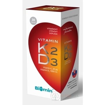 Biomin VITAMIN K2 + D3 PROTECT cps 1x30 ks obrázok