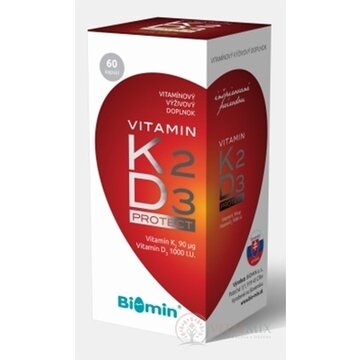 Biomin VITAMIN K2 + D3 PROTECT cps 1x60 ks obrázok