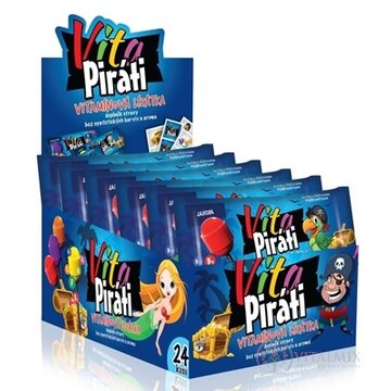 Biotter VitaPiráti vitamínové lízanky mix príchutí 4x6 ks (24 ks) obrázok