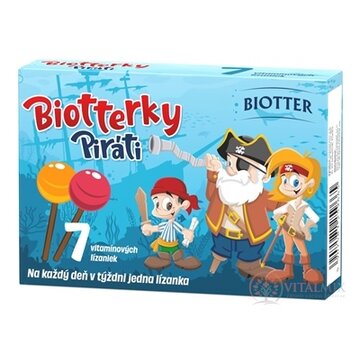 Biotterky Piráti vitamínové lízanky 1x7 ks obrázok