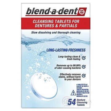 blend-a-dent ČISTIACE TABLETY na zubné protézy 1x54 ks obrázok