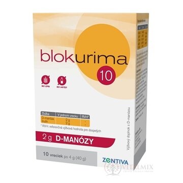 Blokurima 2 g D-MANÓZY vrecúška (40 g) 1x10 ks obrázok