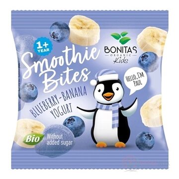 BONITAS Smoothie Bites Bluberry-Banana Yogurt BIO mrazom sušená čučoriedka-banán s jogurtom 1x10 g obrázok