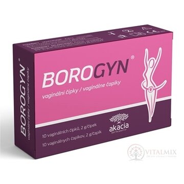 BOROGYN vaginálne čapíky 10x2 g obrázok