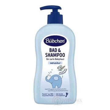 BUBCHEN BABY DETSKÝ KÚPEĽ A ŠAMPÓN s Aloe vera a pšeničným proteínom 1x400 ml obrázok