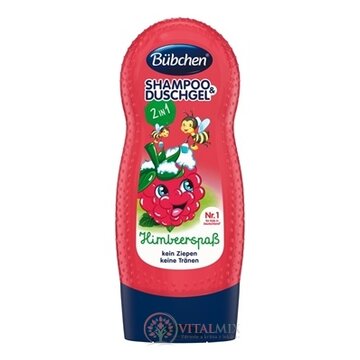 BUBCHEN KIDS SHP+SPRCH. GÉL 2v1 VESELÁ MALINA inov.2015, 1x230 ml obrázok