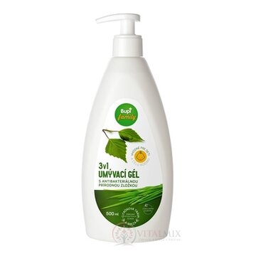 Bupi family UMÝVACÍ GÉL 3v1 CITRÓNOVÁ TRÁVA, BREZA 1x500 ml obrázok