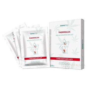 Cannaderm THERMOLKA hrejivá konopná náplasť 1x3 ks obrázok