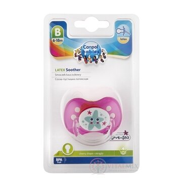 Canpol Babies Utišujúci cumlík Príroda latex (6-18m) B, okrúhly, 1x1 ks obrázok