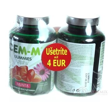 CEM-M GUMMIES IMUNITA želatínové multivitamíny s Echinaceou (zľava 4€) 2x60 (120 ks) obrázok