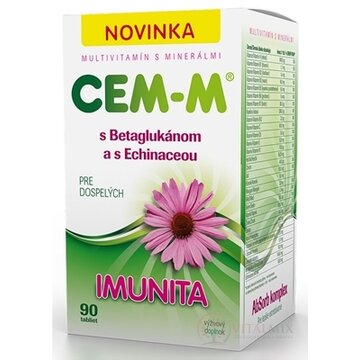 CEM-M pre dospelých IMUNITA tbl (s Betaglukánom a s Echinaceou) 1x90 ks obrázok