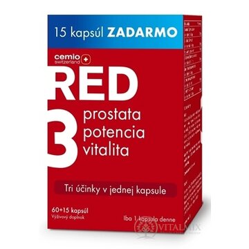 Cemio RED3 cps 60+15 zadarmo (75 ks) obrázok