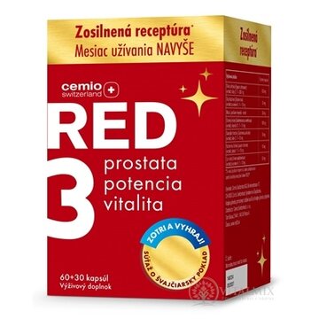 Cemio RED3 Darček cps 60+30 (mesiac užívania navyše + súťaž) 1x90 ks obrázok