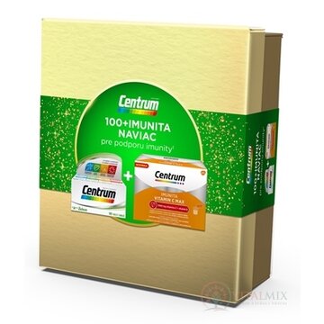 Centrum (Vianočný balíček) od A až po Železo 100 tbl + IMUNITA VITAMIN C MAX 14 ks, 1x1 set obrázok