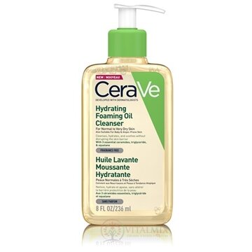 CeraVe HYDRATAČNÝ ČISTIACI PENIVÝ OLEJ na normálnu až veľmi suchú pokožku, s pumpičkou 1x236 ml obrázok