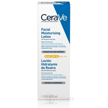 CeraVe HYDRATAČNÝ PLEŤOVÝ KRÉM SPF 30 na normálnu až suchú pleť 1x52 ml obrázok