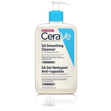 CeraVe SA ZJEMŇUJÚCI ČISTIACI GÉL na suchú a drsnú pokožku, s pumpičkou 1x473  ml obrázok