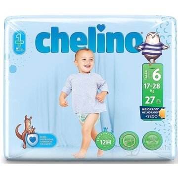 CHELINO T6 detské plienky (17-28 kg) s dermo ochranou 1x27 ks obrázok