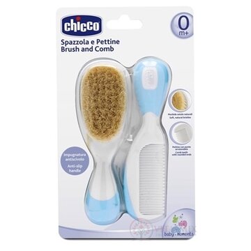 Chicco Hrebeň a Kefka modrá, 0m+, 1x1 set obrázok
