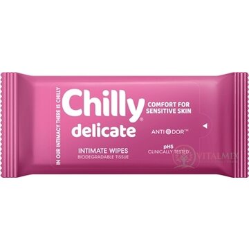 Chilly delicate INTIMATE WIPES intímne obrúsky pre citlivú pokožku 1x12 ks obrázok