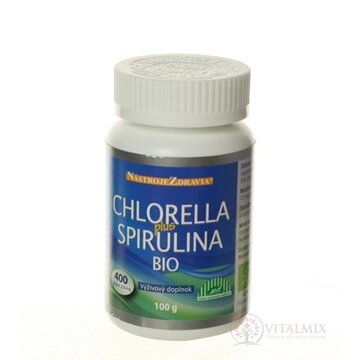CHLORELLA plus SPIRULINA BIO tbl 1x400 ks obrázok