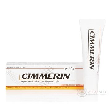 CIMMERIN gél na popraskané kútiky a ochranu pokožky pier 1x10 g obrázok