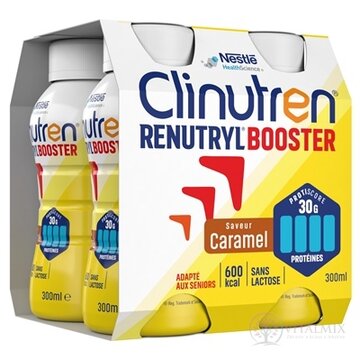 Clinutren RENUTRYL BOOSTER sol, karamelová príchuť 4x300 ml (1200 ml) obrázok