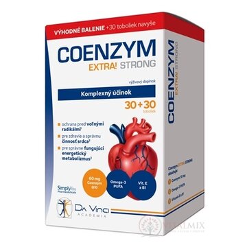 COENZYM EXTRA STRONG 60MG - Da Vinci cps 30+30 zadarmo (60 ks) obrázok