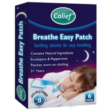 Colief Breathe Easy Patch Eucalyptus & Peppermint náplasť 1x6 ks obrázok