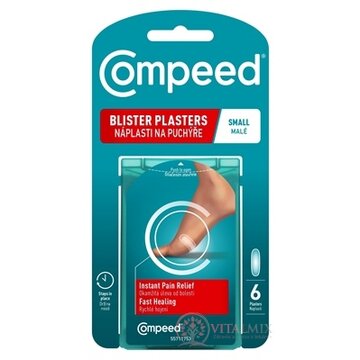 Compeed NÁPLASŤ na pľuzgiere na nohách MALÁ hydrokoloidná (inov. 2026) 1x6 ks obrázok