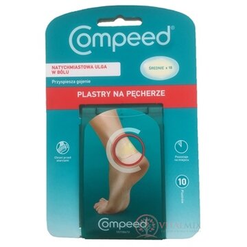 Compeed NÁPLASŤ na pľuzgiere stredná, gélová 1x10 ks obrázok