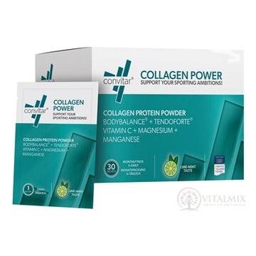 CONVITAR Collagen Power vrecúška, prášok s príchuťou citrón-mäta (á 18,1 g) 1x30 ks obrázok