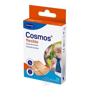Cosmos Flexible elastická textilná náplasť na rany, (6 cm x 10 cm) (inov.2025) 1x5 ks obrázok